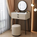 Rockboard Solid Wood Dressing Table Bedroom Modern Simple and Luxury Small 60 Mini 50cm Mesh Red Small Unit Makeup Table