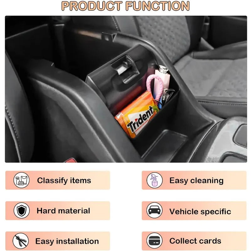 Center Console Hanging Storage Organizer Compatible with GMC Canyon and Chevy Colorado 2014 2015 2016 2017 2018 2019 2020 2021 2
