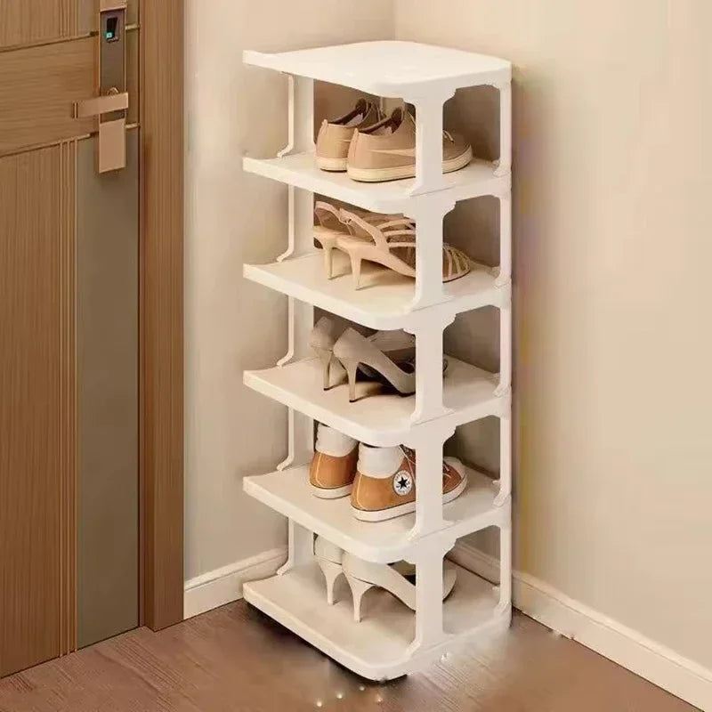 Shoes Organizer Shoe Racks Space-saving Wall Corner Stackable Narrow Shoes Storage Rack Storage Cabinet Shoe Shelves Furniture