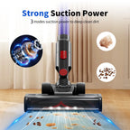 Blossom V18 Cordless Handheld Vacuum Cleaner,45000PA,Touch Screen,Smart Dust Sensor,Auto Speed Control for Home Bed Carpet Clean