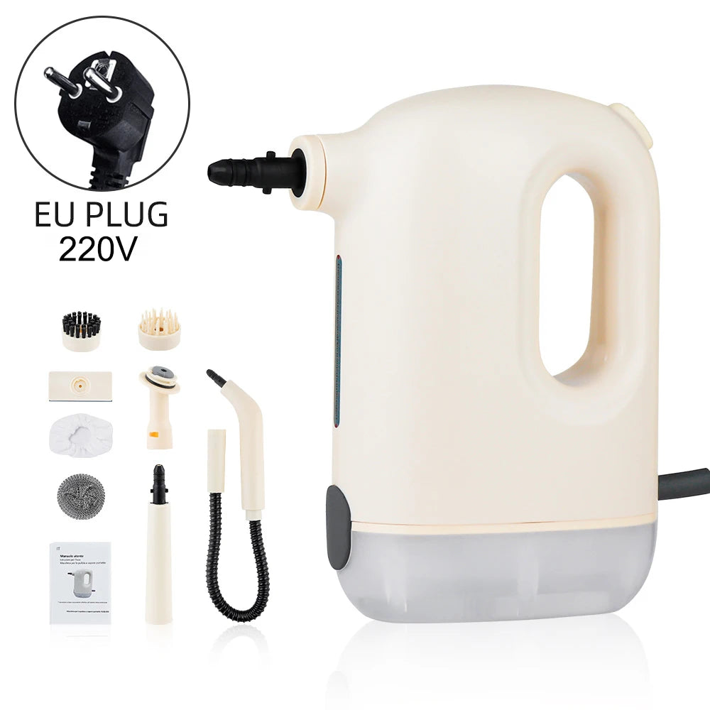 1200W Hand-held Steam Cleaner High Temperature Pressurized Steam Cleaning Air Conditioning Kitchen Hood Car Electric Cleaner