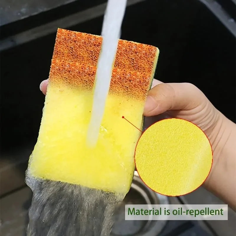 Magic Double-sided Highly Absorbent Sponge Kitchen Clean Pot Rust Stain Sponges Grease Cleaning Brush Cleaner Tools Wholesale