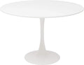 110CM White Round Table Fixed Gina Kitchen Dining Room Living Room Nordic Modern Style Furniture Small Balcony Table