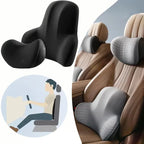 Car Neck Headrest Pillow Memory Foam Waist Cushion Lumbar Support Backrest Cars Vehicle Supplies Travel Neck Cushion Protection