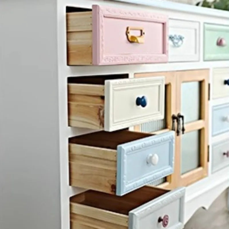 Cream Multipurpose Living Room Cabinets Child Safety Modern Display Cabinet Kitchen Storage Szafki Do Salonu Home Accessories