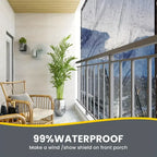 Thickening Transparent Rain Cloth Gardening Waterproof Cloth Rain Proof Windproof Balcony Awning Suitable For Multiple Scenarios