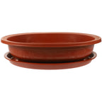 Oval Plastic Flower Pot Breathable Planter With Drainage Holes For Bonsai Indoor Gardening Flower Pots Planters Household