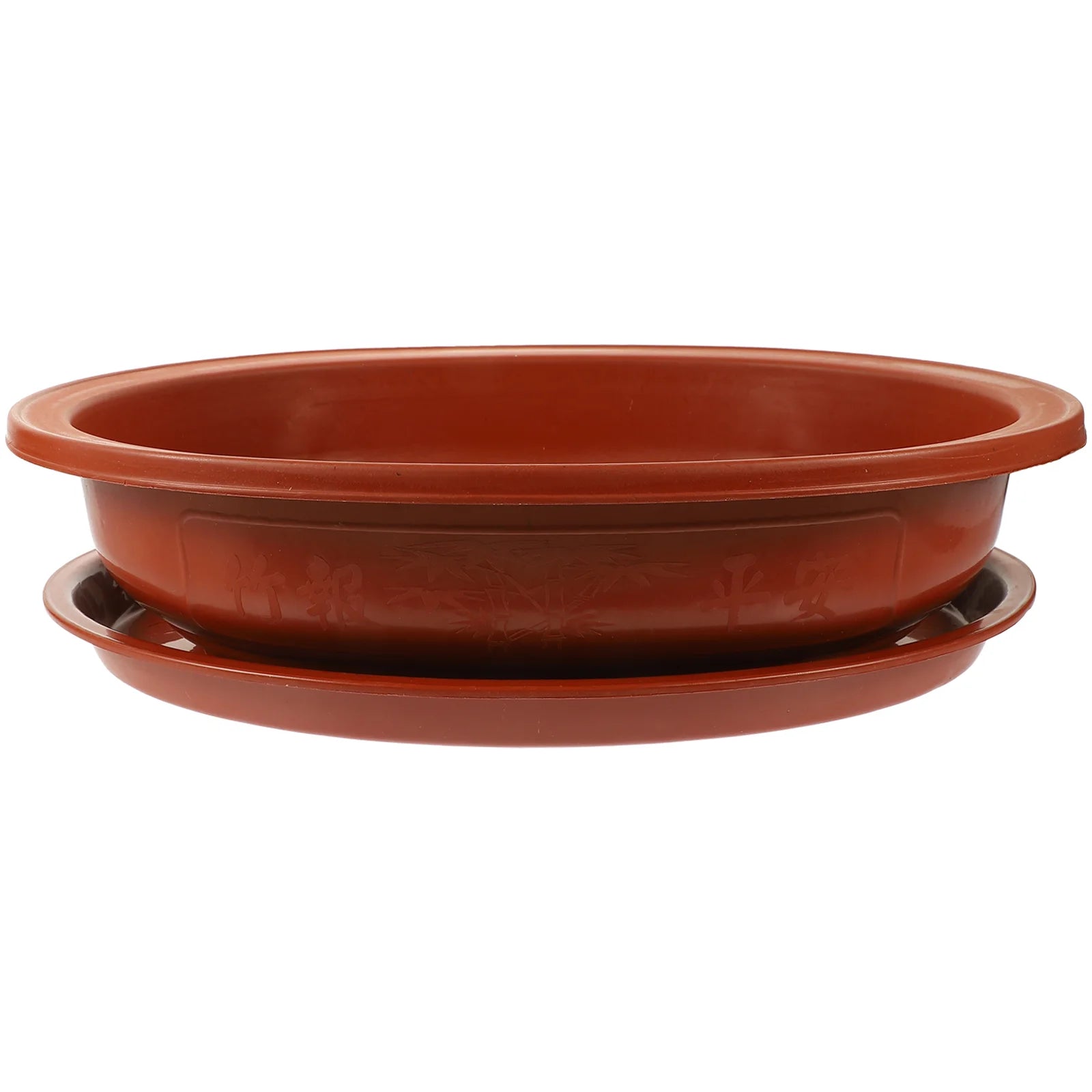 Oval Plastic Flower Pot Breathable Planter With Drainage Holes For Bonsai Indoor Gardening Flower Pots Planters Household