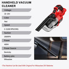 Electric Goddess Cordless Brushless Handheld Vacuum Cleaner Floor/Carpet/Car/Pet Hair Cleaning Air Tool For Milwaukee Battery ﻿