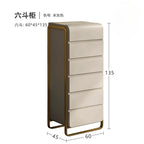 Light luxury modern simple fashion custom high end marble drawer cabinet 3 4 5 6 drawers Dresser home furniture Storage locker