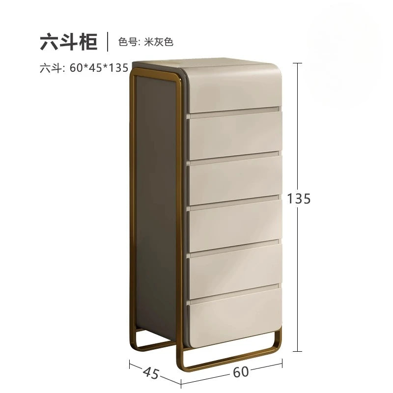 Light luxury modern simple fashion custom high end marble drawer cabinet 3 4 5 6 drawers Dresser home furniture Storage locker