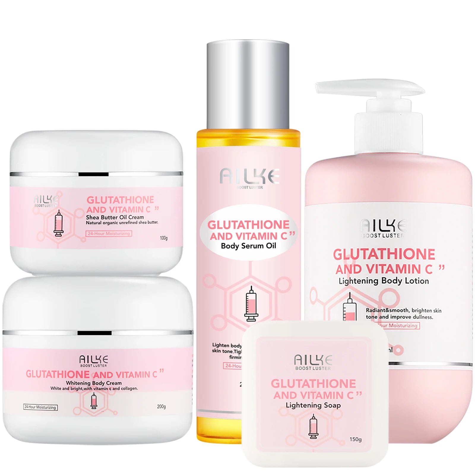AILKE Glutathione Vitamin C Whitening Skin Care Set