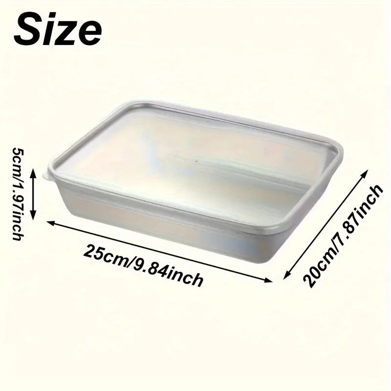 3PCS Stainless Steel Food Containers, Kitchen Accessories with Lids, Leak-Proof, Stackable, Fits Knives, For Kitchen & Camping