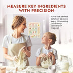 Kitchen Conversion Chart Magnet Metric Cooking Chart Cute Baking Accessories Easier Cooking