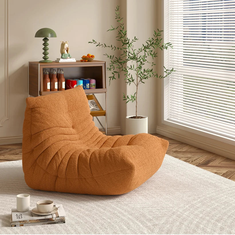 Designer Caterpillar Reclining Sofa Modern Minimalist Balcony Leisure Chair Dual Lounger Can Lie Flat Living Room Reading Sofa