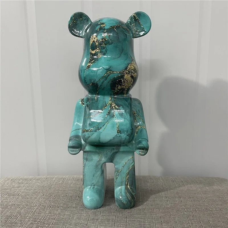28-35CM Bear Figurines Home DecorationAccessories Modern Stvle Desk DecorationNordic Home Decor Living Room DecorationStatue