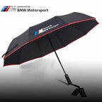 BMW M Motorsport Auto Folding Windproof Car Sunshade Umbrella | AlluCanFind