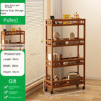 Kitchen multi-functional storage rack, crevice trolley, household living room mobile bathroom multi-layer floor-standing storage