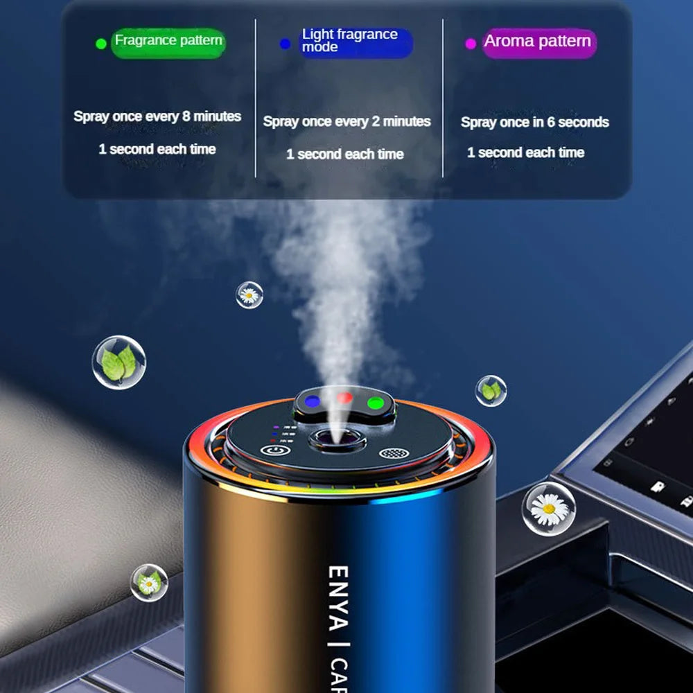 Car Air Freshener RGB Starry Sky Top 3 In 1 Multi-Function Aromatherapy LED Light USB Charger Essential Oil Diffuser Accessories