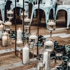 3PCS/Set Glass Candle Holders Candlestick for Wedding Table Center Stander Elegant Centerpieces Home Wedding Decor Accessories