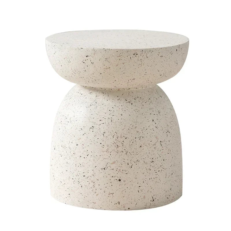 Creative Side Table Small Cream Wind Sofa Table Art Coffee Stand for Living Room Modern Balcony Storage Table