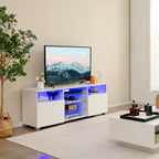 GOFLAME TV Stand Modern Entertainment Center Media Console Table for 65 inch TV