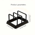 3-in-1 Kitchen Organizer Rack:Space-Saving Drying Storage Tray for Pots,Pans,Lids & Cutting Boards- Durable Countertop Organizer