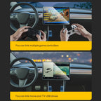 Glovebox USB Hub For Tesla Model Y Launch 2025 Model 3 Highland 2024 Type-C Port Digital Display Splitter Docking Station