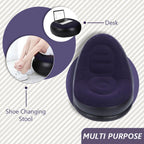 Inflatable Leisure Bean Bag Sofa Lazy Sofa Set Outdoor Foldable Recliner Bed Fluffy Seat Tatami Footstool Bedroom Chair