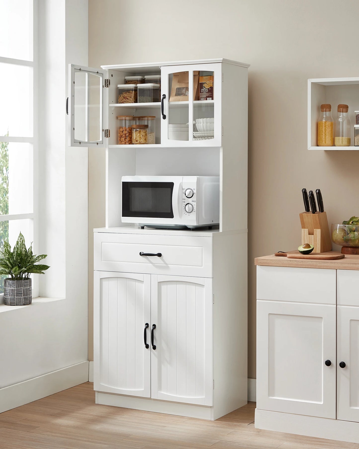 VASAGLE Buffet Multi-purpose wardrobe, storage wardrobe, adjustable shelves