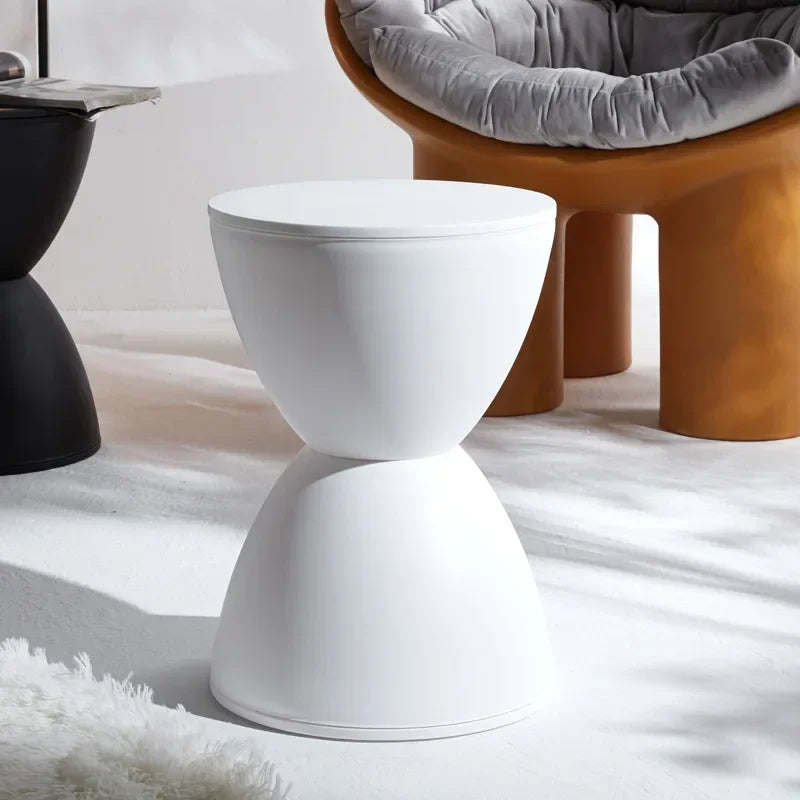 Thickened Plastic Simple Round Stool Living Room Home Stool Short Stool Simple Style Garden Balcony Waterproof Stools