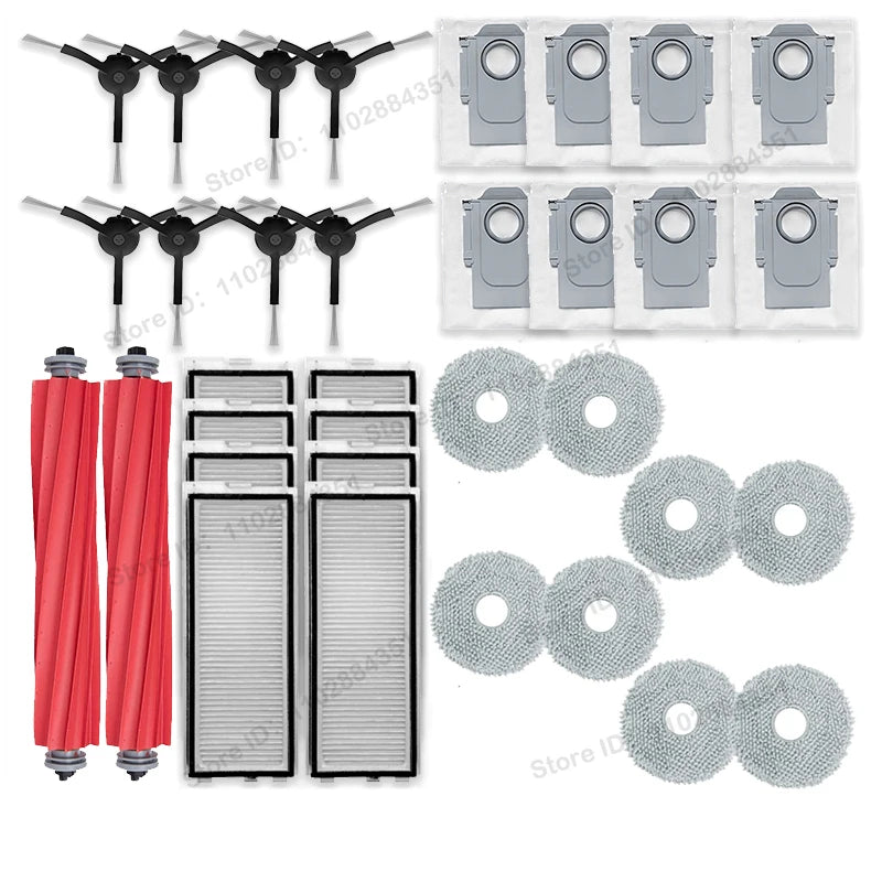 Replacement Roller & Dust Bag Parts for Roborock