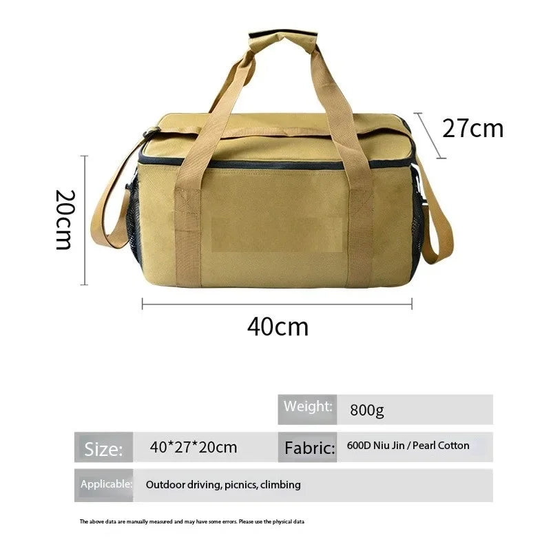 Outdoor Cookware Set - Pot, Gas Canister, Anti-Collision Picnic Bag, Storage Bag, Camping Tableware Bag, Large Ca