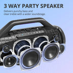 Tronsmart Bang Max Bluetooth 130W Party Speaker with 3 Way Sound System Sync Up 100 + Speakers APP Control Guitar/Mic Input