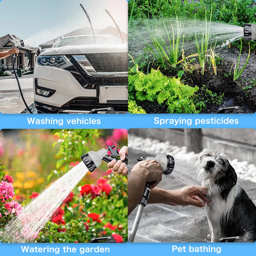 30M Mini Wireless Cordless Water Pump Durable Agricultural Irrigation Car Wash Spraying Home Vegetable Garden Battery Supplies