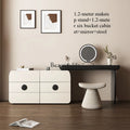 Italian minimalist storage cabinet integrated retractable dresser large capacity bedroom modern minimalist dressing table