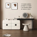 Italian minimalist storage cabinet integrated retractable dresser large capacity bedroom modern minimalist dressing table