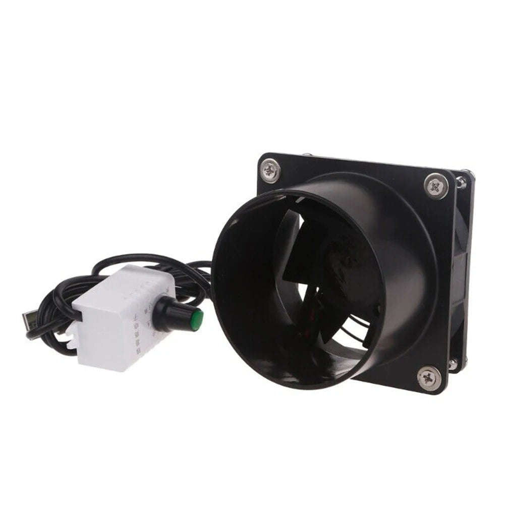 Smoke Absorber Fume Extractor Fan Pipe Duct Exhuast Fan USB Adjustable