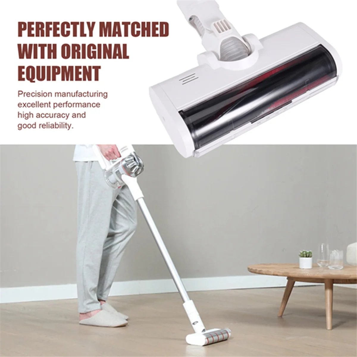 Update For Xiaomi K10/G10 Xiaomi 1C/Dreame V8/V9B/V9P/G9 Vacuum Cleaner Electric Floor Brush Head LED Light Cleaning Brush