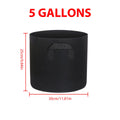 5PCS Felt Grow Bags 5-15 Gallon Potato Fabric Planting Bags Vegetable Strawberry Seedling Bags Breathable Flower Planting Bags