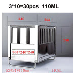 40pcs Stainless Steel Popsicle Mould Ice Lolly Mold For Popsicle Machine Fruit Shape DIY Ice Cream Molds With Sticks Holder