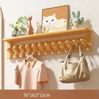 Solid Wood Modern Nordic Creative Wall Clothes Hanger Luxury Living Room Bedroom Clothes Racks Household Storage Home Furniture