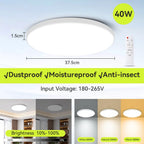 Smart LED Ceiling Light with Remote Control