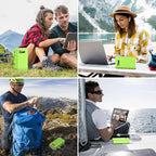 Portable Power Station with AC Outlet, 65W/110V External Battery Pack 24000mAh/88.8Wh Power Bank for Outdoor Tent Camping Home