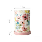 Ceramic Chopsticks Barrel Holder Knife Spoon and Fork Storages Holder Flower Storage Jar Household Kitchen Storage Supplies New