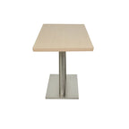 Ekintop Modern Minimalist Rectangle School Library Reading Room Furniture Restaurant Canteen Wooden Frame Dining Chair Table