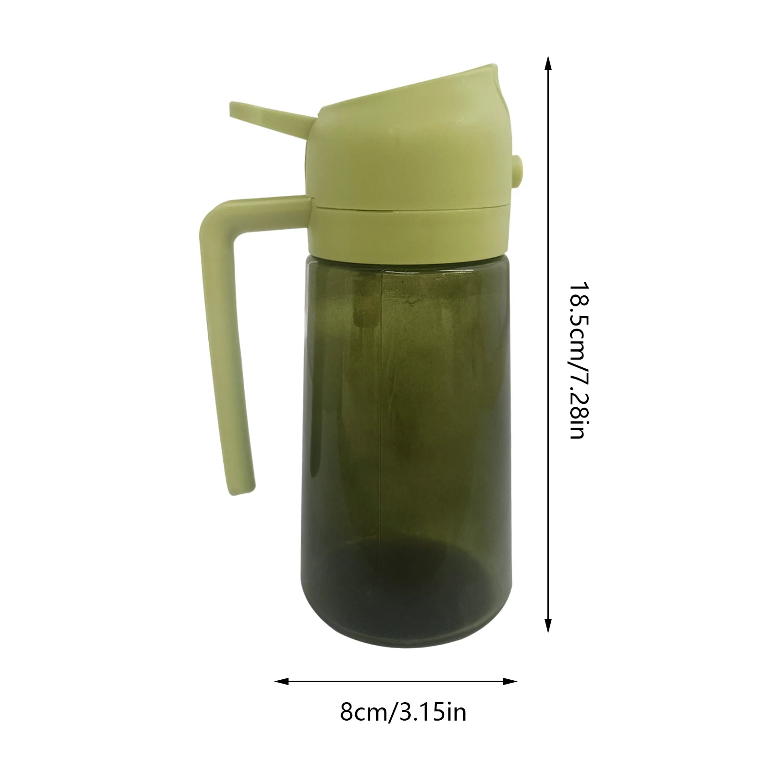 470ml Oil Dispenser Bottle for Kitchen Oil Spray Bottle 2-in-1 Cooking Press-type spray oil bottle Olive Oil dispenser Container
