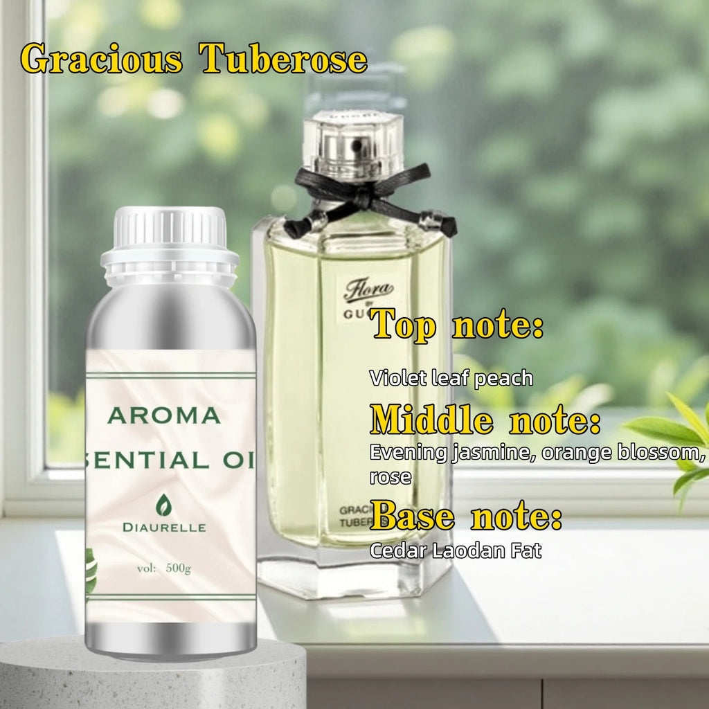 Diaurelle Hotels 500ML Long-Lasting Perfume Oil for Diffuser Hotel Home Air Freshener Strong Refreshing Aroma