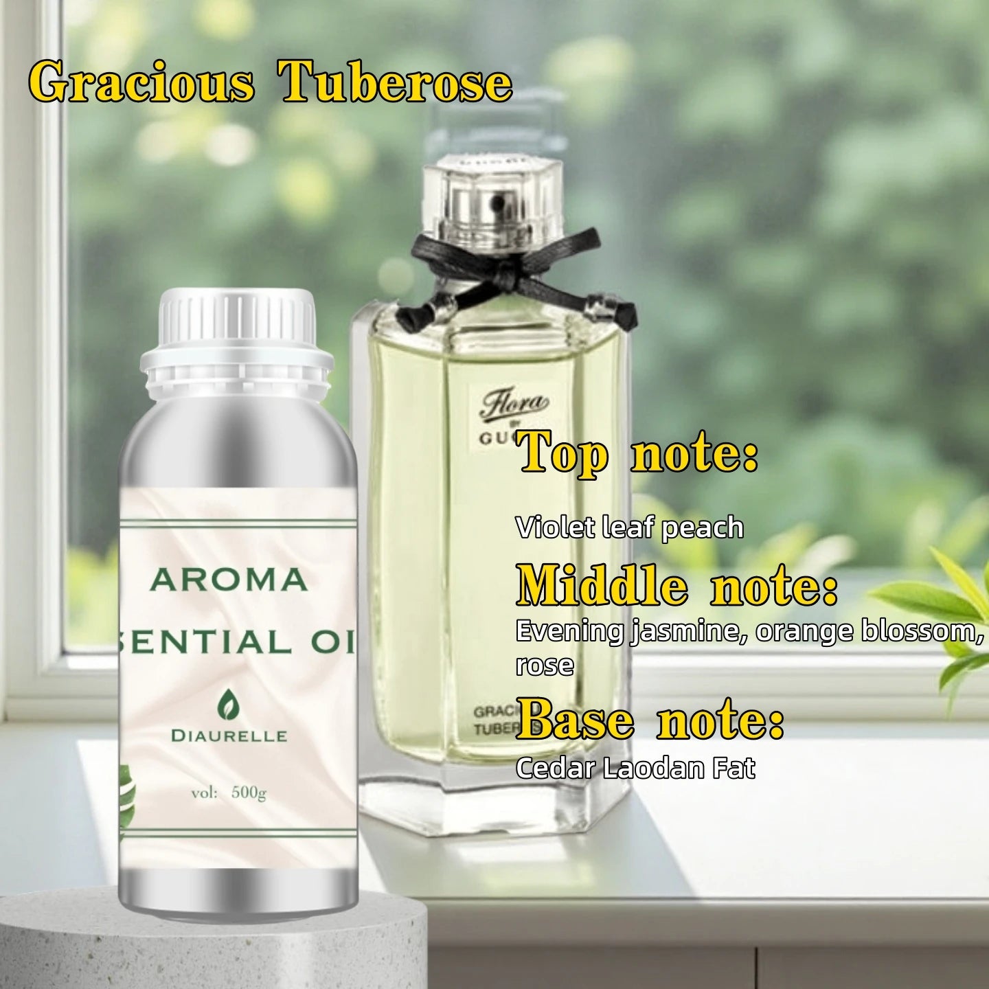 Diaurelle Hotels 500ML Long-Lasting Perfume Oil for Diffuser Hotel Home Air Freshener Strong Refreshing Aroma