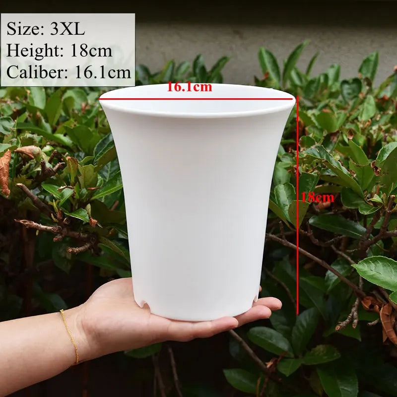 10pcs Thickened Flowerpot High-Waisted Round ，Plant Pot Reusable Succulents Plant Vientiane Basin Home Office Decor Garden Tool